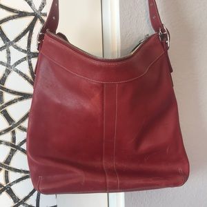 Red Coach bag